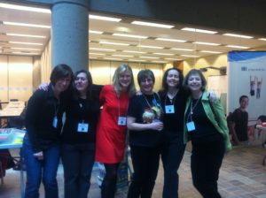 Left to Right: Carolyn Fisher, Debby Waldman, Lorna Nicholson, Joan Marie Galat, Lorna Benett, & Jacqueline Guest!