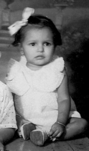 My mom, when she was just teeny.